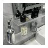 GLigeT Plastic Storage Rack Toilet Supplies Storage Rack Single Layer Wall Mounted Plastic Storage Rack No Punching Simple Toilet Storage Rack (Size : 30) view 4