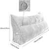 MGEMJMJ Large Reading Pillows Backrest Bed Back Cushion Wedge Lumbar Support Rest Pillow,Headboard Pillow Bed Backrest(Size:180x20x50cm(70x7.8x20),Color:D) view 2