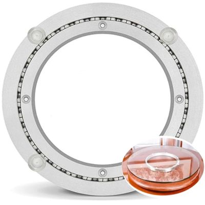 NILZA 18" Lazy Susan Bearing Heavy Duty Turntable Bearing Aluminum Alloy Round Table Swivel Base, Swivel Plate Hardware Silent Base for Table, TV Monitor, Sculpture (Size : 800mm(32in))