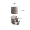 ASWAD Modern Bedside Tables Bedroom Bedside Table Round Double Drawer Side Cabinet Storage Drawer Rack Nightstand Small Apartment Storage Cabinet Bedroom Night Stand (Color : A) view 3