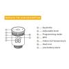 Radiator Thermostat, Smart Heating Digital for Zigbee APP Remote Voice Control Thermostatic Valve view 4