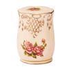 Fashion Ceramics Toothpick Holder with Lid Toothpick Dispenser Luxury Toothpicks Container Beige Toothpick Holder Dispenser Chic view 1