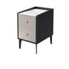 ASWAD Modern Bedside Tables Bedside Ultra-Narrow Mini Storage Cabinet Bedside Table Side Table Marble Slate Bedside Table Bedroom Bedroom Locker Bedroom Night Stand (Size : S-9.8 inch) view 1