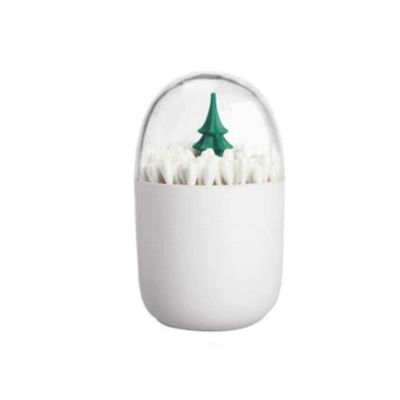 BNVXR Fashion Desktop Toothpick Holder Plastic with Transparent lid Toothpick Dispenser Minimalist Cotton Swab Storage Box Home Bath Chic