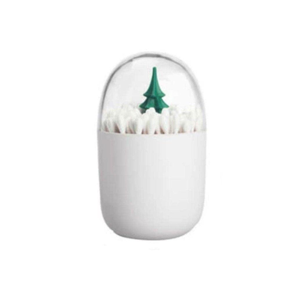 BNVXR Fashion Desktop Toothpick Holder Plastic with Transparent lid Toothpick Dispenser Minimalist Cotton Swab Storage Box Home Bath Chic
