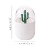BNVXR Fashion Desktop Toothpick Holder Plastic with Transparent lid Toothpick Dispenser Minimalist Cotton Swab Storage Box Home Bath Chic view 2