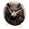 EITACHUL Cat People Round Printed Wall Clocks with Hooks and Gold Stand - Silent, Non Ticking - Stylish Timepieces for Any Room Dcor view 1