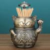 BNVXR Fashion Cute toothpick Holder Toothpick Dispenser Push Type Toothpick Container Creative Toothpick Holder Dispenser Chic view 3