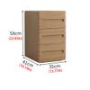 ASWAD Modern Bedside Tables Nordic Three-Drawing Bedside Cabinet Locker Modern Minimalist Living Room Bedroom Bedside Locker Home Side Table Bedroom Night Stand (Color : B) view 2