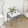 ASWAD Modern Bedside Tables Modern Creative Bedside Table Minimalist Style Bedside Cabinet Slate Bedroom Storage Cabinet Living Room Side Table Bedroom Night Stand view 2