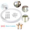 SinseD Curtain Rail Track,Curtain Track Flexible Ceiling Mounted Curtain Track Rail Straight Slide Windows Balcony Plastic Bendable Home Window Decor Accessories, 4500mm view 2