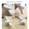 SinseD Curtain Rail Track,Curtain Track Flexible Ceiling Mounted Curtain Track Rail Straight Slide Windows Balcony Plastic Bendable Home Window Decor Accessories, 4500mm view 3