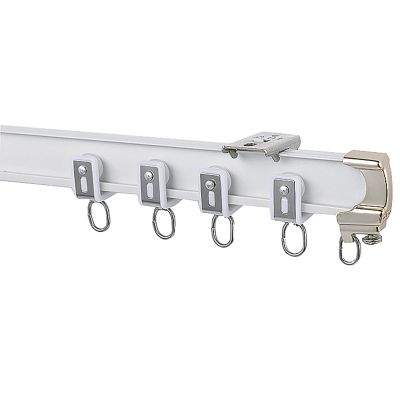 Ceiling Curtain Track Room Divider Hospital Curtain Curtain Track Ceiling Mount, Room Divider Curtain Rod, Bedroom/Office/Hotel/Shower Room Privacy Partition Rail, for Spaces 4ft to 10ft Wide ( Color