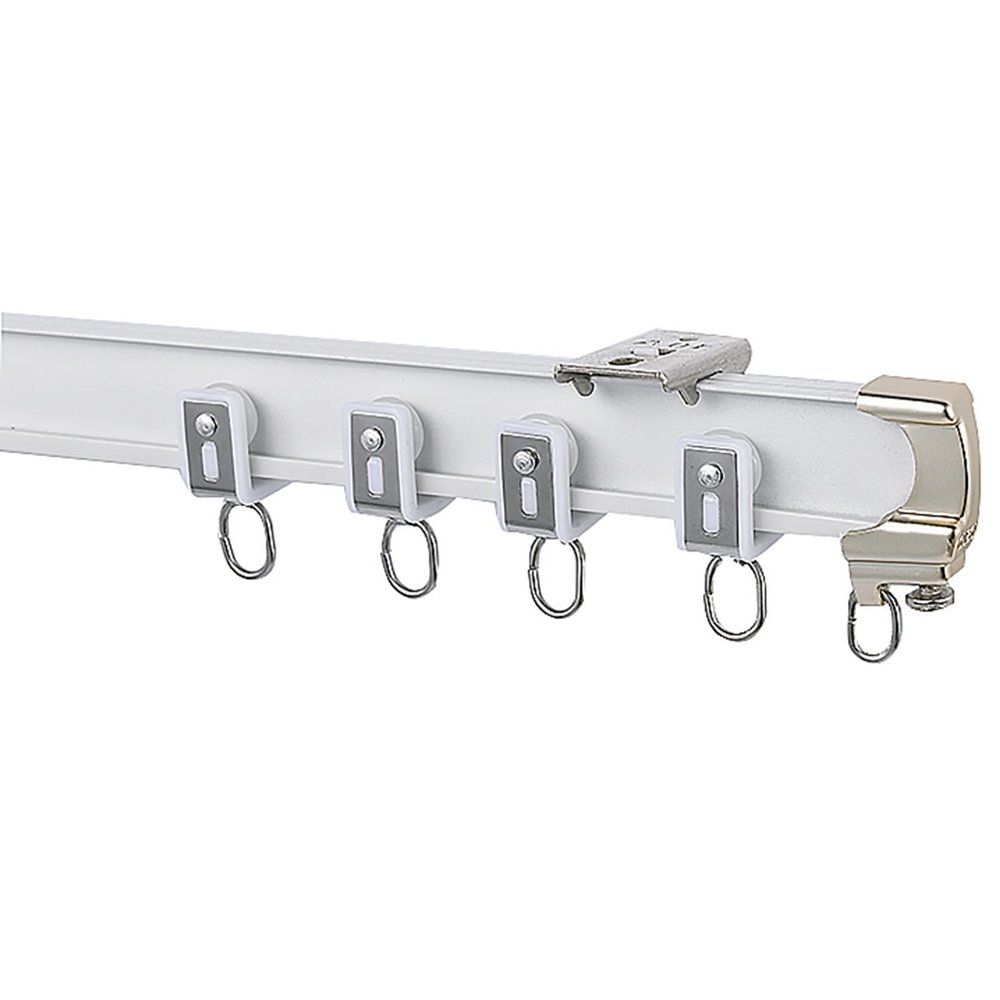 Ceiling Curtain Track Room Divider Hospital Curtain Curtain Track Ceiling Mount, Room Divider Curtain Rod, Bedroom/Office/Hotel/Shower Room Privacy Partition Rail, for Spaces 4ft to 10ft Wide ( Color