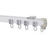 Ceiling Curtain Track Room Divider Hospital Curtain Curtain Track Ceiling Mount, Room Divider Curtain Rod, Bedroom/Office/Hotel/Shower Room Privacy Partition Rail, for Spaces 4ft to 10ft Wide ( Color view 1