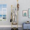 VIRIVI Freestanding Clothes Racks Marble Base Coat Rack with Metal Pipe Stable Clothing Hanger Easy Assembly (Black Black Base) view 4