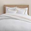 Bonlino White Quilt Set Queen Size - Farmhouse Soft Striped Stitch Bedding Bedspread Coverlet Summer Lightweight Quilt Bed Sets with 2 Pillow Shams for Home All Season with Linen Border view 3