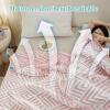 XHCTNN Spring Quilts King Size, Washable Not Fade Portable Quilt Core - Environmentally Friendly Healthy Breathable Non Stuffy Skin Friendly Cotton Fabric Bed Comforter(A,150 * 200cm/59 * 79") view 4