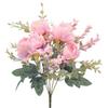 10PCS Artificial Rose Flower Bouquets, Multiple Blossom Roses Heads and Buds Silk Fake Flower Bouquet for Home Office Wedding Decor, Floral Arrangement,Peony-1 view 1