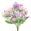 10PCS Artificial Rose Flower Bouquets, Multiple Blossom Roses Heads and Buds Silk Fake Flower Bouquet for Home Office Wedding Decor, Floral Arrangement,Peony-1 view 4