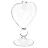 Zerodeko Heart Glass Hydroponic Vase, Transparent, 6.3x6.3x8.1 inches, for Indoor Decoration and Gift view 1