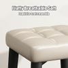 ANKLET Stools for Dining Table, 18" Square Stool Dining Chair, PU Leather Stackable Counter Stool, 45 cm Tall, Dining Living Room Office Bar Dressing Stool,Stool a,4Pcs view 2