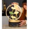 Indoor Tabletop Fountain with Light Ring, Tabletop Fortune-Boosting Ornament, Suitable for Opening and Housewarming Gifts view 2