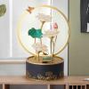 Indoor Tabletop Fountain with Light Ring, Tabletop Fortune-Boosting Ornament, Suitable for Opening and Housewarming Gifts view 3