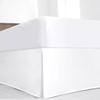 King XL Size Bed Skirt White Box Pleat Bedskirt with 14" Drop Length- Pure Cotton 600 Thread Count Premium Finish with Split Corner, Light Weight, view 1