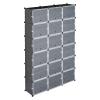 12-Tier Portable 72 Pair Shoe Rack Organizer 36 Grids Tower Shelf Storage Cabinet Stand Expandable for Heels, Boots, Slippers, Black view 1