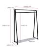 VIRIVI Coat Rack Floor Clothes Racks Metal Pipe Freestanding Clothing Hanger with Storage Shelves (2 120) view 2