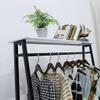 VIRIVI Coat Rack Floor Clothes Racks Metal Pipe Freestanding Clothing Hanger with Storage Shelves (2 120) view 3