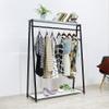 VIRIVI Coat Rack Floor Clothes Racks Metal Pipe Freestanding Clothing Hanger with Storage Shelves (2 120) view 4