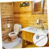 Ciieeo 2pcs Wall Mounted Tissue Rack Black Roll Paper Holders for Kitchen and Bathroom Space-Saving Design Material No Tools Required for Easy Installation view 3