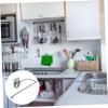 Ciieeo 2pcs Wall Mounted Tissue Rack Black Roll Paper Holders for Kitchen and Bathroom Space-Saving Design Material No Tools Required for Easy Installation view 4