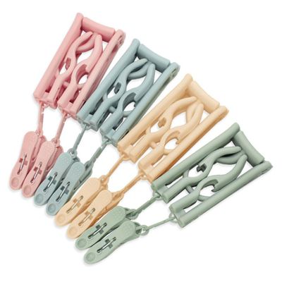 Ciieeo Folding Hangers Clamps Portable Clothes Hangers Space-Saving Drying Rack for Home and Business