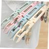 Ciieeo Folding Hangers Clamps Portable Clothes Hangers Space-Saving Drying Rack for Home and Business view 3