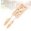 Ciieeo Folding Hangers Clamps Portable Clothes Hangers Space-Saving Drying Rack for Home and Business view 4