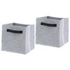 Ciieeo 2pcs Large Felt Laundry Hamper Versatile Storage Basket for Clothes Sturdy Design Comfortable Handles for Home Dorm and Boys and Girls Rooms view 1