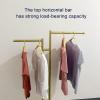 THEGA Metal Clothes Rail - Household Floor Coat Rack, Retail Store Clothes Display Rack Adjustable Clothes Hanging Rod,Double Hanging Rod Commercial Grade Clothing Store Shelves view 3