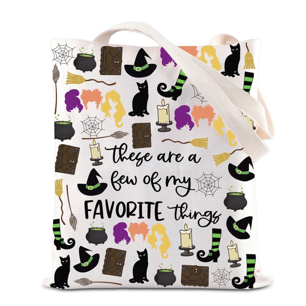 ENSIANTH Horror Movie Inspired Gift Sanderson Sisters Tote Bag Spooky Gifts Zero Amucks Given Gift Witch Sisters Handbag (Hocus thing bag)
