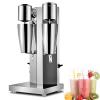 ErnZi Electric Double Heads Milk Shaking Machine, 18000RMP Commercial Stainless Steel Silent Milk Shake Machine with 800ml Cup, for Drink Mixer Shaking Maker Bubble Boba Tea, 20240125 view 1