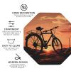 4Pcs Drink Coasters for Drinks Tabletop Protection, Road Bicycle Leather Coaster for Kinds of Cups, Absorbent Cup Coaster for Coffee Table Home Decor 4" Cup Mat Pad view 3