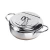 Deep Fryer Pot, 3L Japanese Tempura oil fryer with Thermometer, Nonstick Deep Frier, for Tempura/Frech/Fish/Chicken Fries (Color : Silver, Size : 35cm/13.7in) view 1