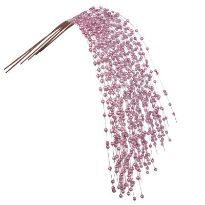 Ddewing Long Artificial Glitter Berry Stem Ornaments Artificial Glitter Berries Branch Christmas Tree Stems Glitter Sticks Branches Christmas Picks Decorative for DIY Vase Wreath Home (#20 10PCS)