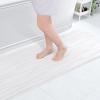 Buganda Memory Foam Bathroom Rug Mat 47x17, Extra Soft and Absorbent Bath Mats, Non-Slip and Machine Washable Bath Rugs for Bathroom Floor,Tub and Shower, White view 1