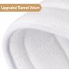 Buganda Memory Foam Bathroom Rug Mat 47x17, Extra Soft and Absorbent Bath Mats, Non-Slip and Machine Washable Bath Rugs for Bathroom Floor,Tub and Shower, White view 3