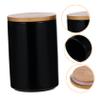 DECHOUS Ceramic Airtight Storage Canister Creative Kitchen Organization Jar for Tea Sugar and Snacks Container with Elegant Marble Finish view 2