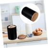 DECHOUS Ceramic Airtight Storage Canister Creative Kitchen Organization Jar for Tea Sugar and Snacks Container with Elegant Marble Finish view 3