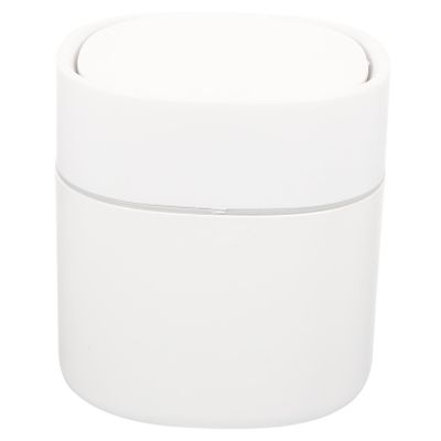 ABOOFAN 2pcs Mini Garbage Can Small Aquarium Ornaments Tiny Trash Can Countertop Trash Can Counter Trash Can Car Garbage Bin Car Trashcans Car Trash Can Mini Trash Can White Household Desk